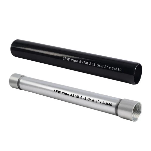 ASTM A53 ERW צינורות פלדה מרותכים
